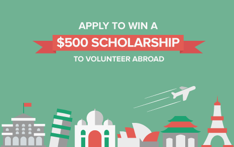 Volunteer abroad scholarship